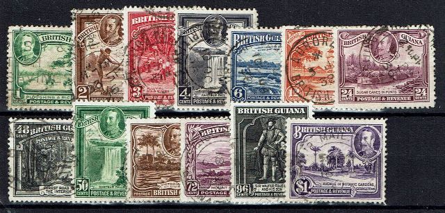 Image of British Guiana/Guyana SG 288/300 FU British Commonwealth Stamp